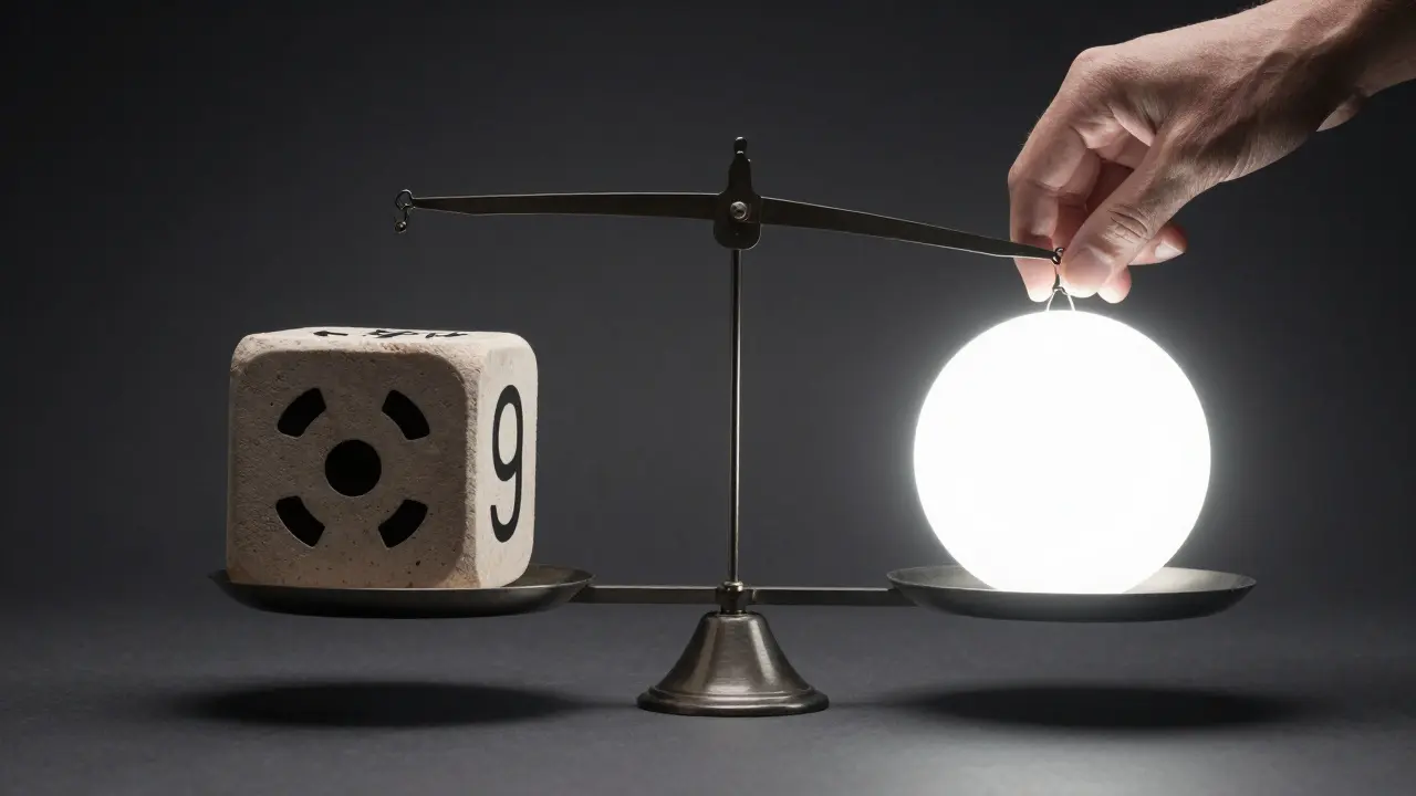 Balance scale weighing safety risks against model helpfulness