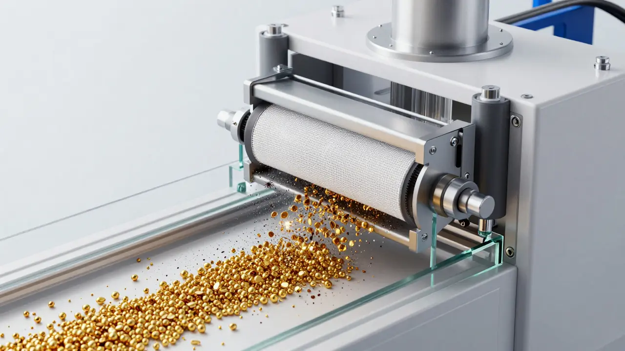 Digital filtration system separating harmful dark particles from safe ones