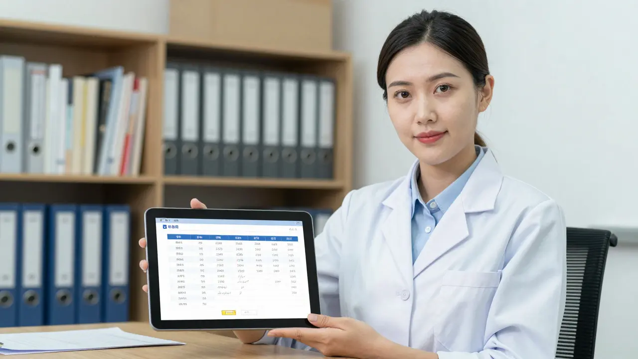 A hyperrealistic image of a compliance officer reviewing an immutable digital audit trail on a tablet, representing the evidence required by regulations like the EU AI Act and SR 11-7.