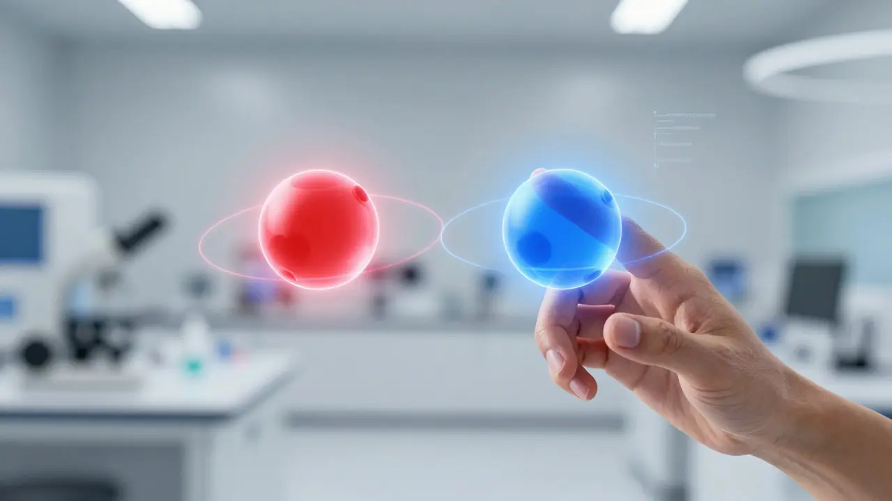 Holographic interface showing balanced, non-conflicting data perspectives