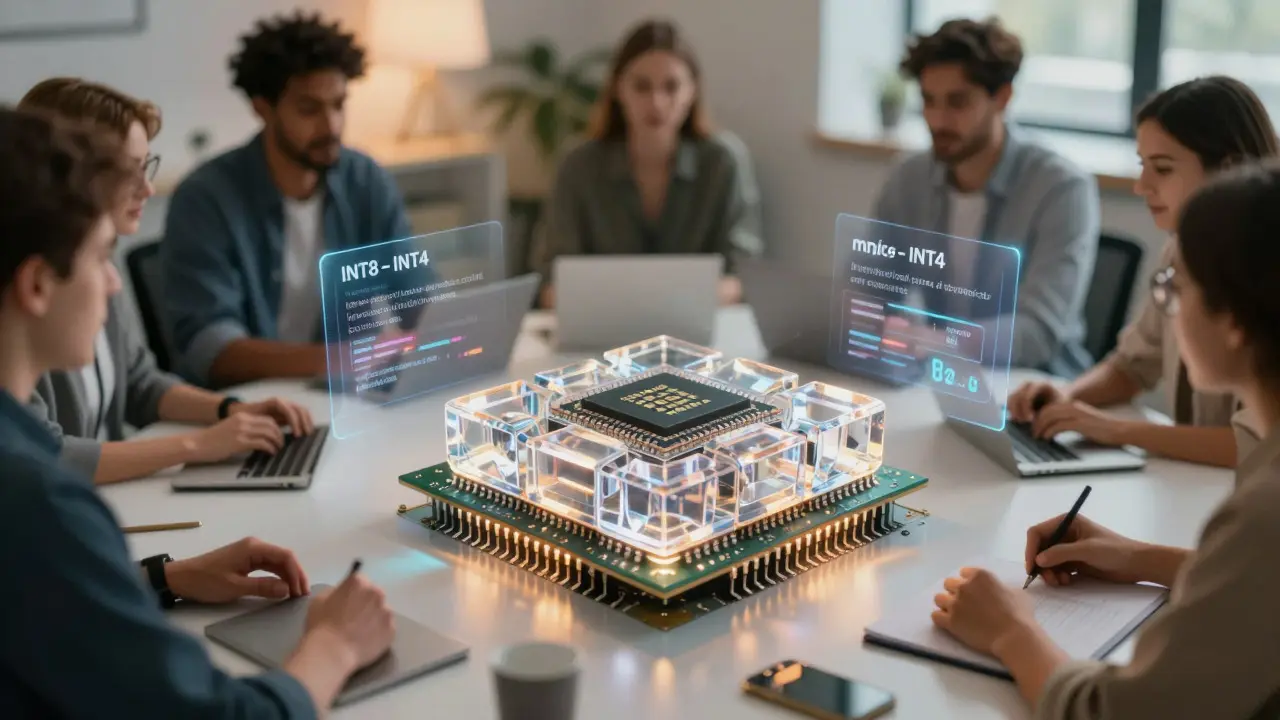 Microchip compression visualizing efficient inference