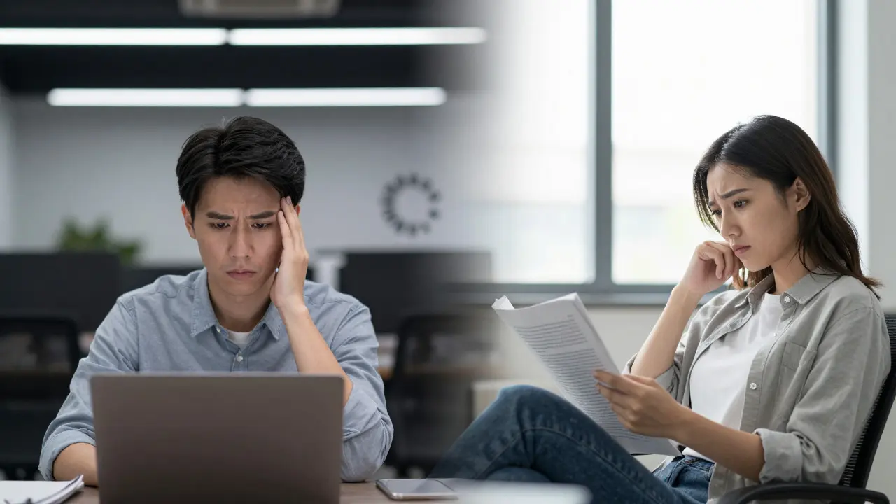Split image contrasting a user waiting for a blank screen versus one reading a smooth streaming response