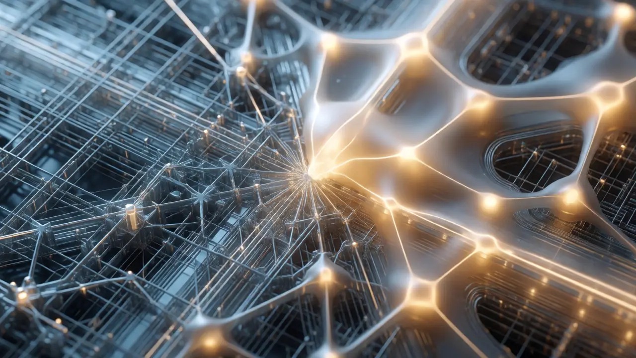 Abstract visualization of hybrid vector and keyword search merging