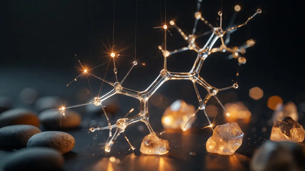 Conceptual macro shot of glowing neural branches predicting errors