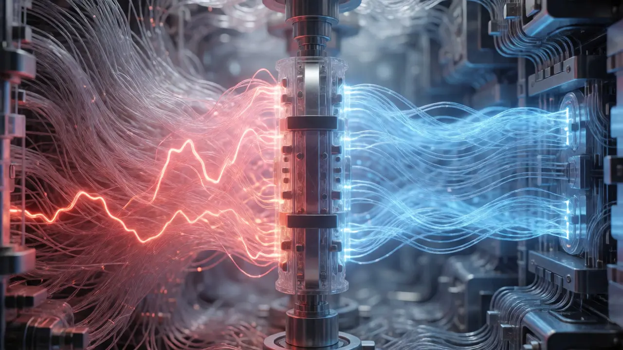 Internal mechanism smoothing chaotic light waves representing layer normalization stabilization