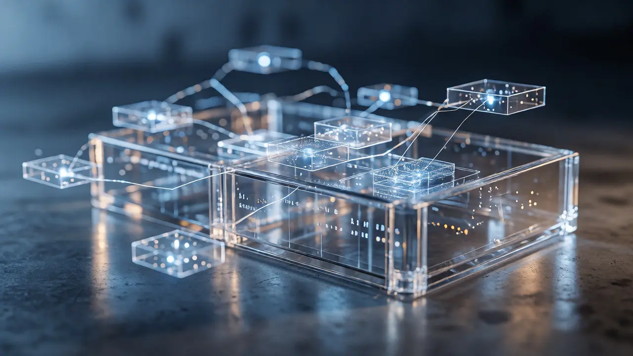 Conceptual visualization of ephemeral software and autonomous AI agents