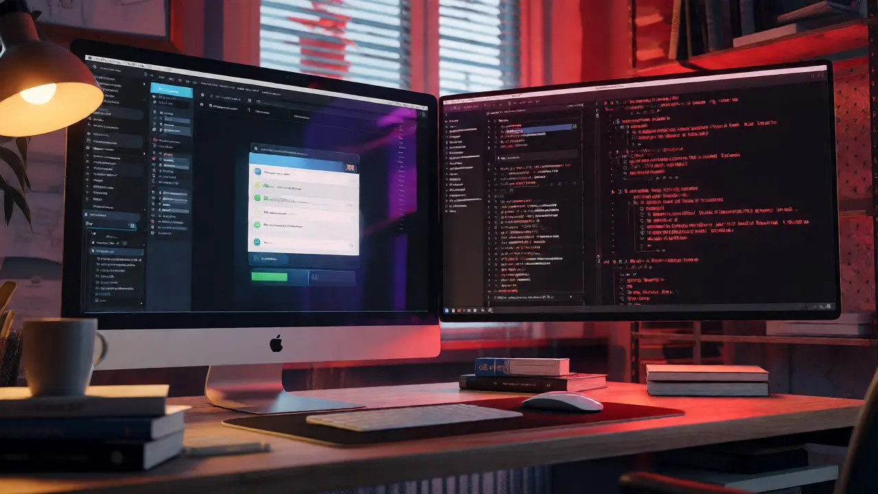 Monitors showing code success next to error logs