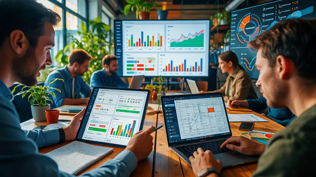 Ops team and developer collaborating around custom auto-generated dashboards